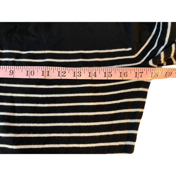 Women's Chaps Sweater, M, Black & White - Picture 8 of 8